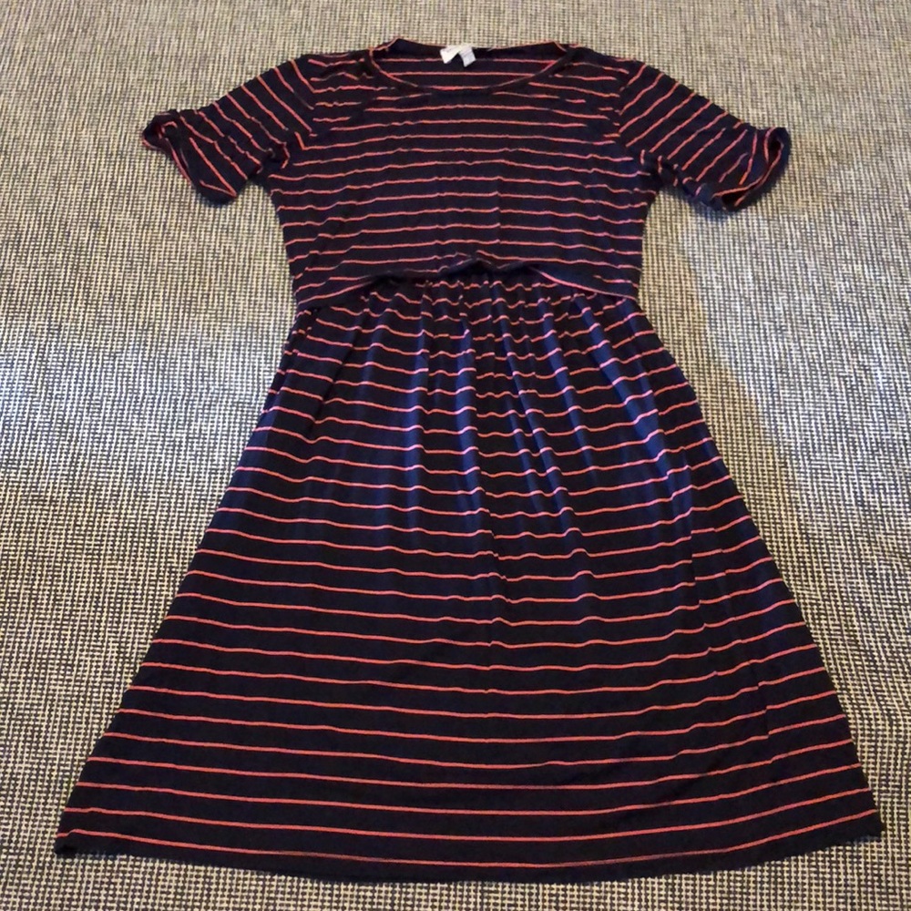 Envie de Fraise- Maternity Stripe Shift Dress